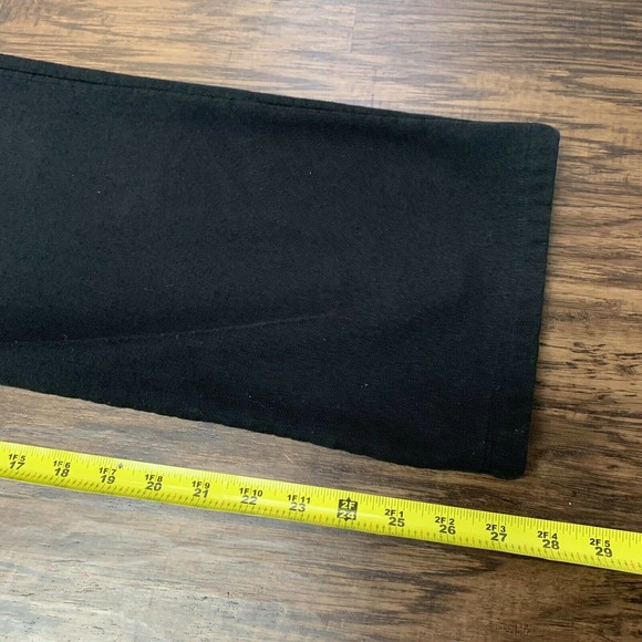 LL Bean Womens Size Medium Classic Black Fleece Back Casual Pants Inseam 27.5 - Picture 5 of 9